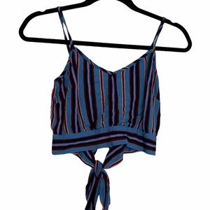 Band of gypsies striped crop top XS